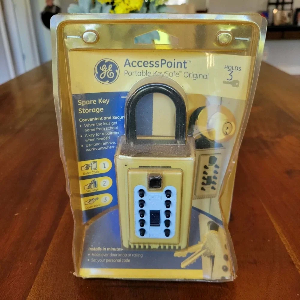 GE AccessPoint Portable Keysafe‎ Numeric Pushbutton Key Safe NEW